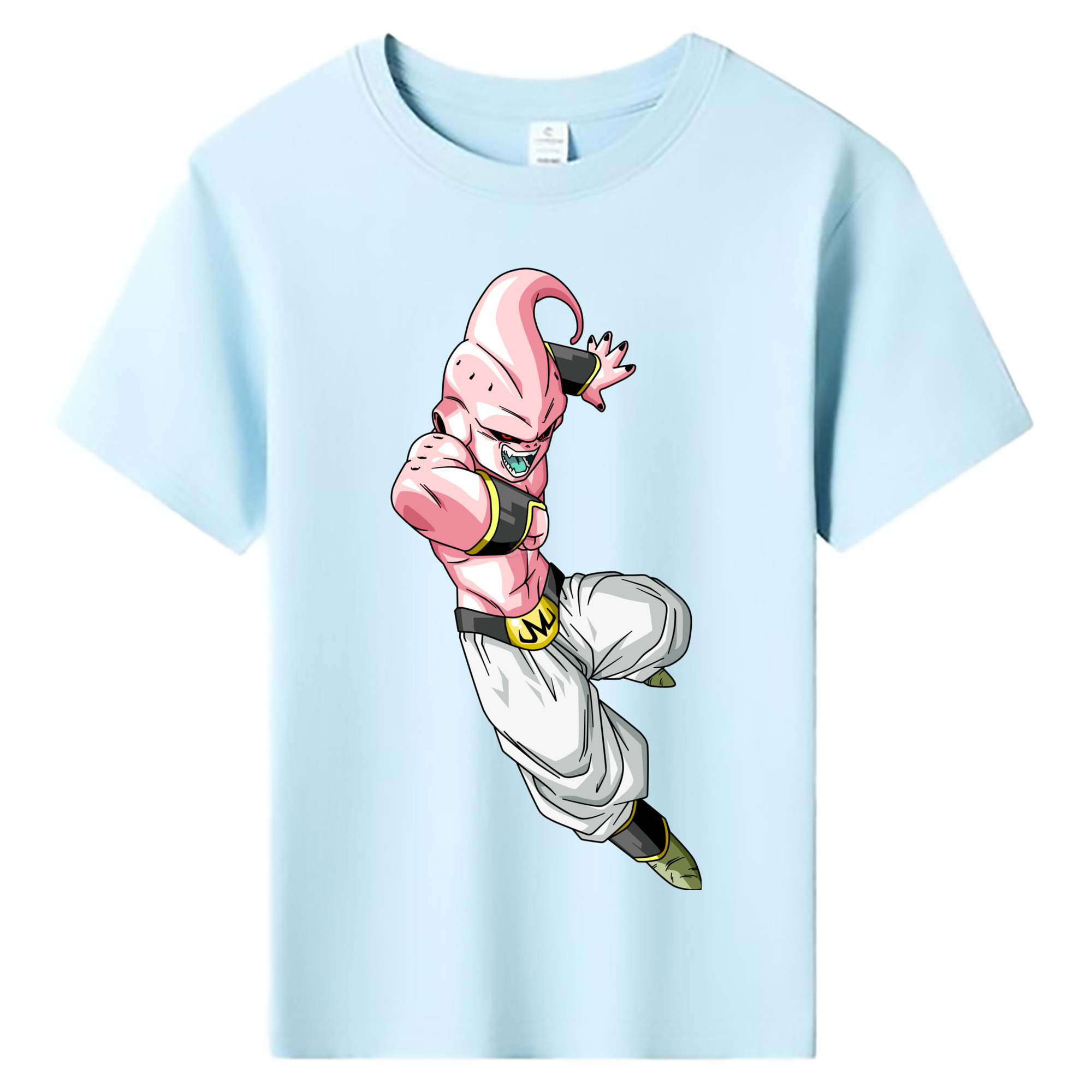 （画像用） ドラゴンボール 魔人ブウ DRAGON BALL Majin Buu 綿100％キッズTシャツ（フロントプリント）